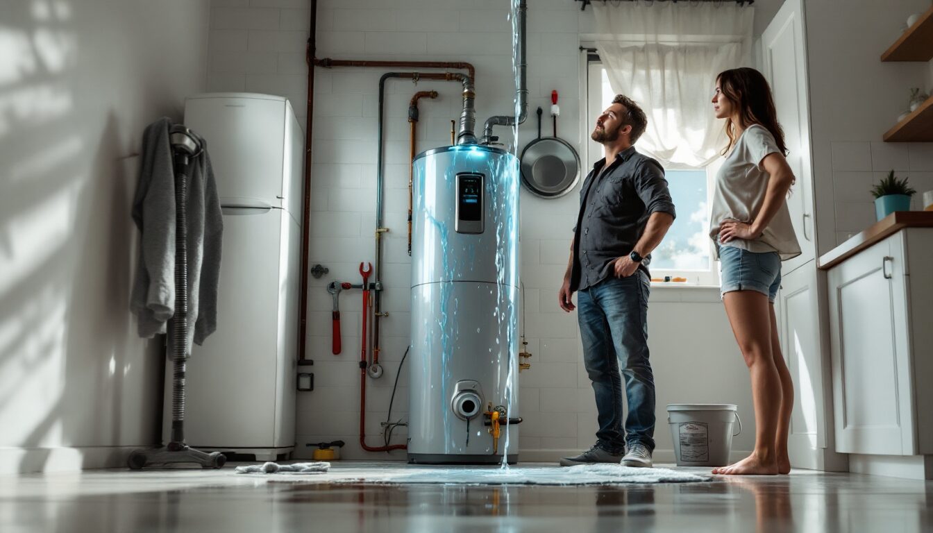 fuite chauffe-eau par le haut que faire