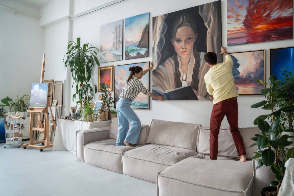 cimaise tableau accrochage