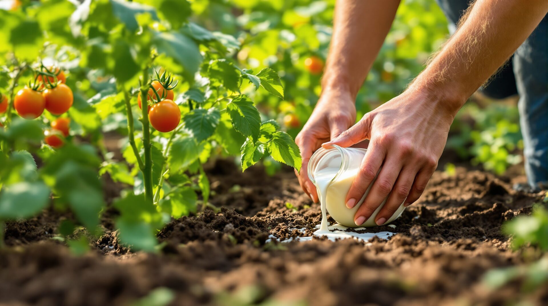 quand mettre du lait au pied des tomates