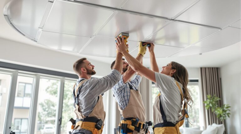 comment faire un faux plafond suspendu