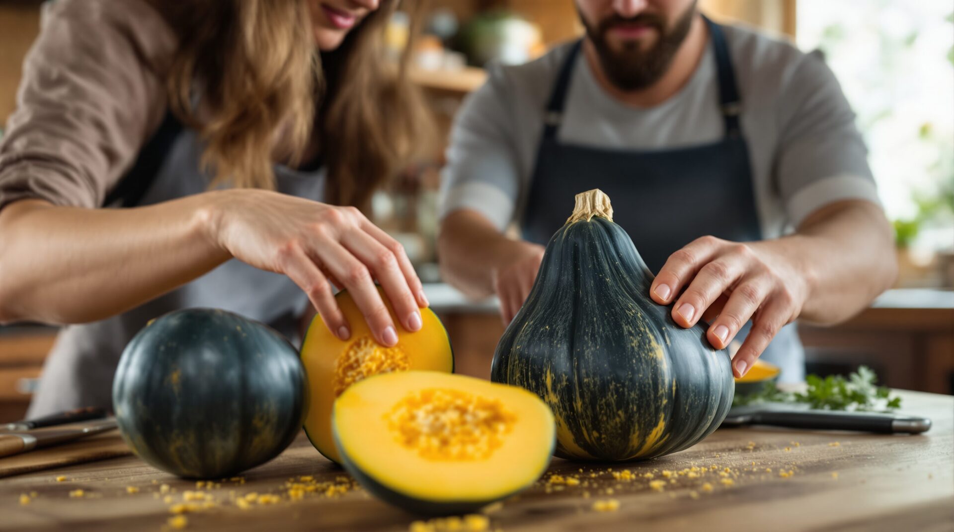courge bleue de hongrie peau comestible