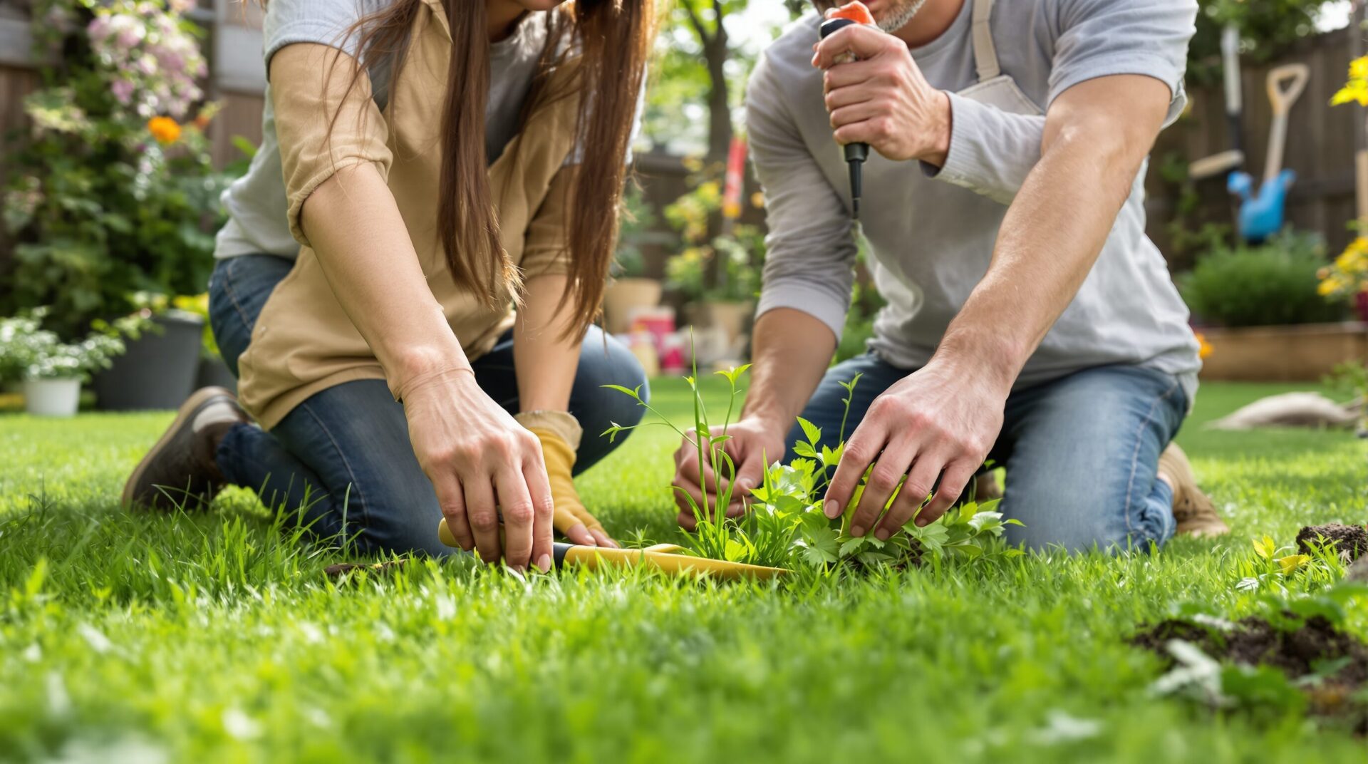 comment enlever les mauvaises herbes sur une pelouse