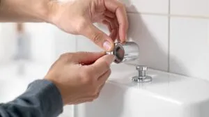 chasse d'eau geberit double poussoir demontage