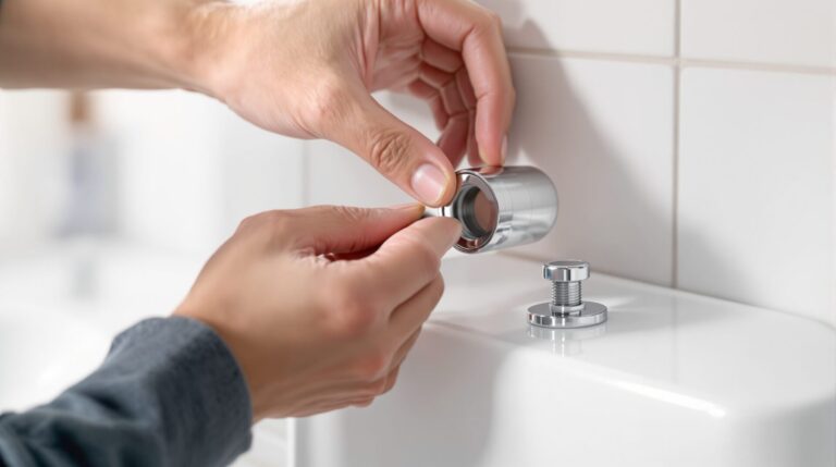 chasse d'eau geberit double poussoir demontage