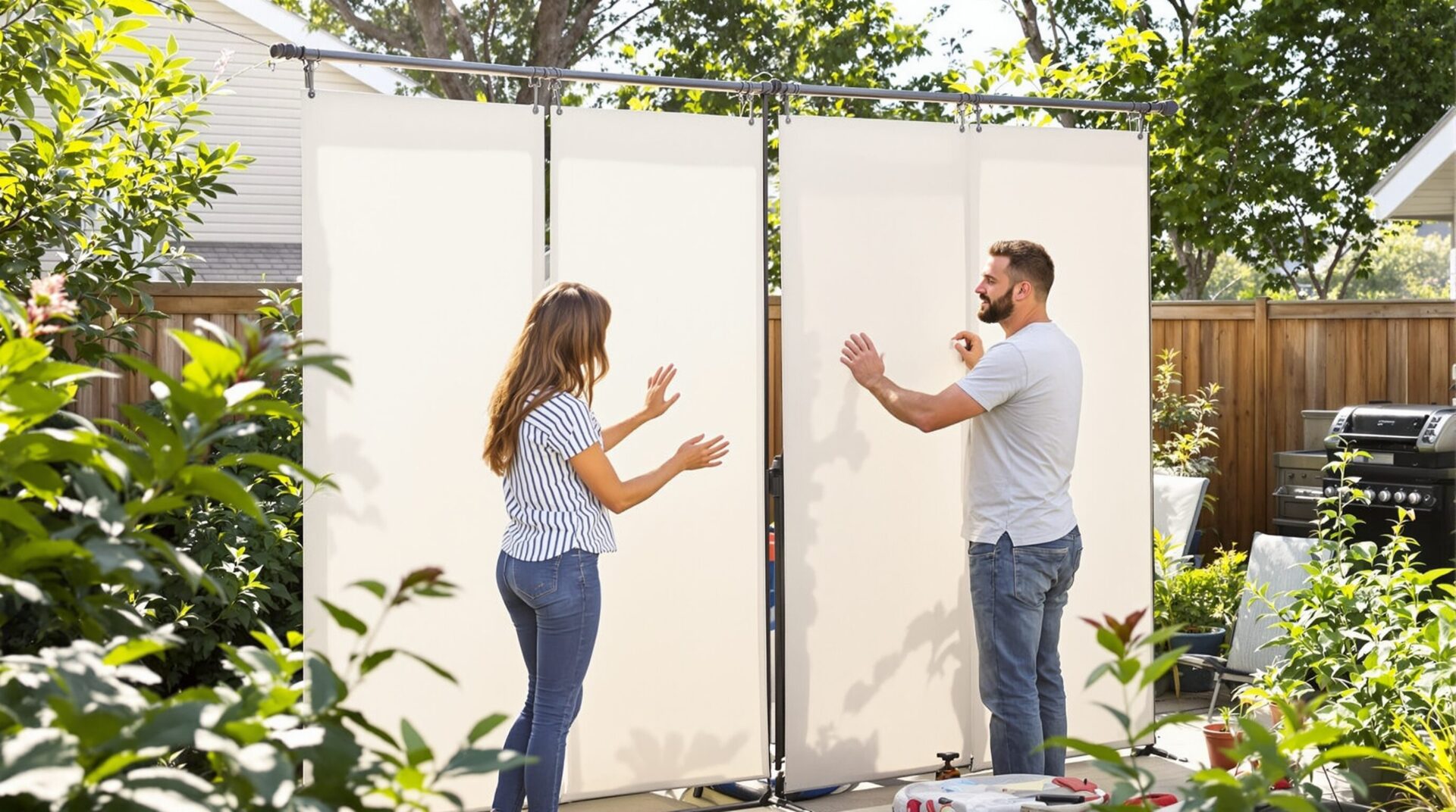 se cacher des voisins vue plongeante