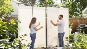 se cacher des voisins vue plongeante