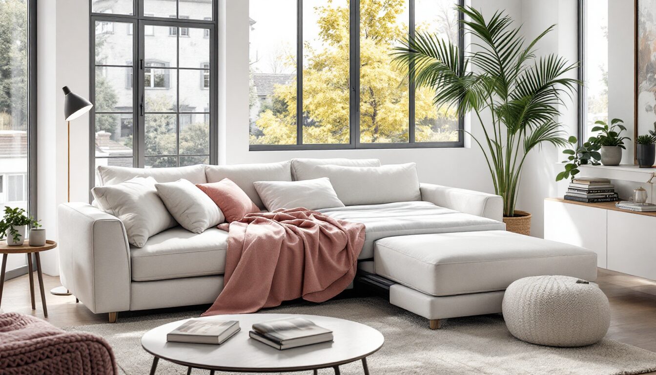 canapé d'angle convertible