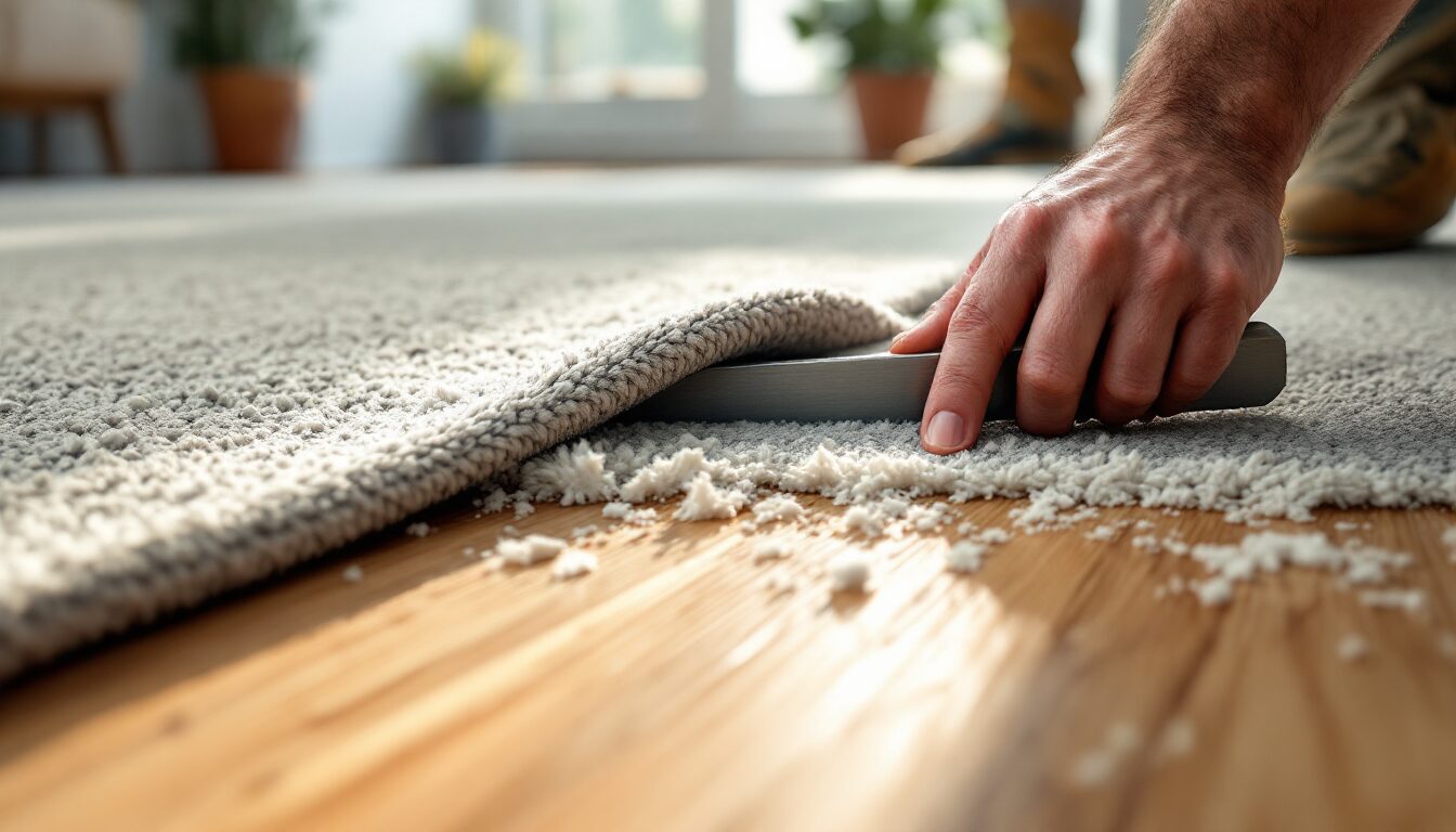 comment décoller moquette