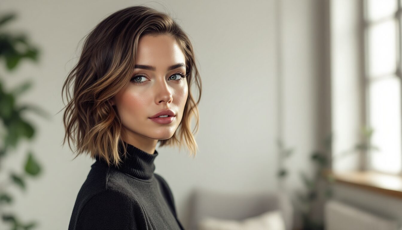 coupe de cheveux mi long dégradé