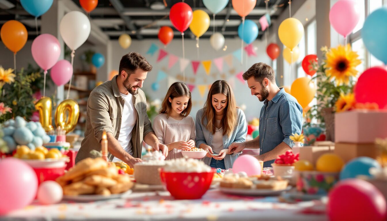 décoration salle anniversaire