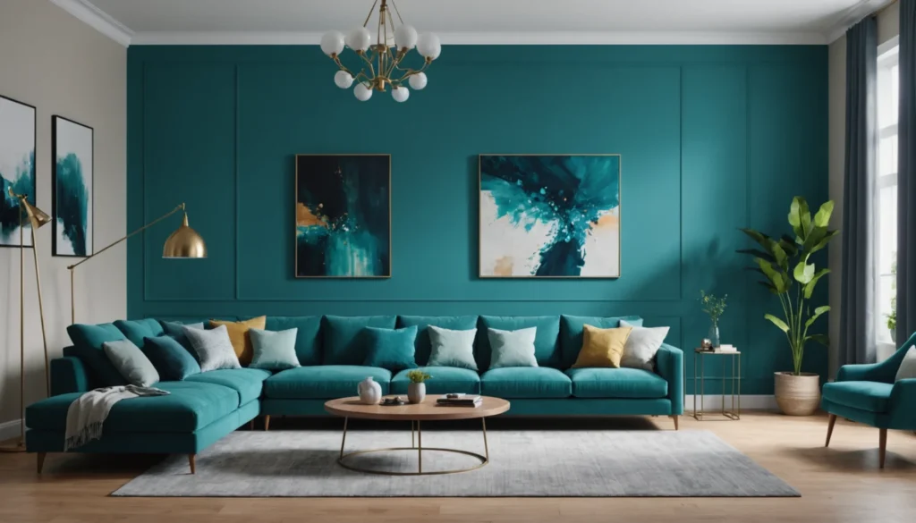 bleue turquoise foncé