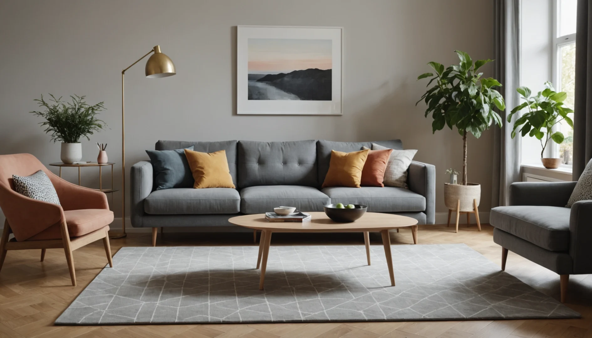 quel tapis pour canapé gris