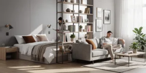 studio séparation coin nuit