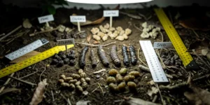 crottes d'animaux nocturnes