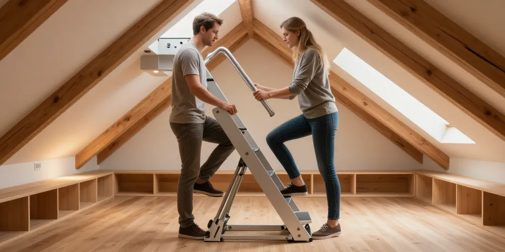 escalier amenagement combles