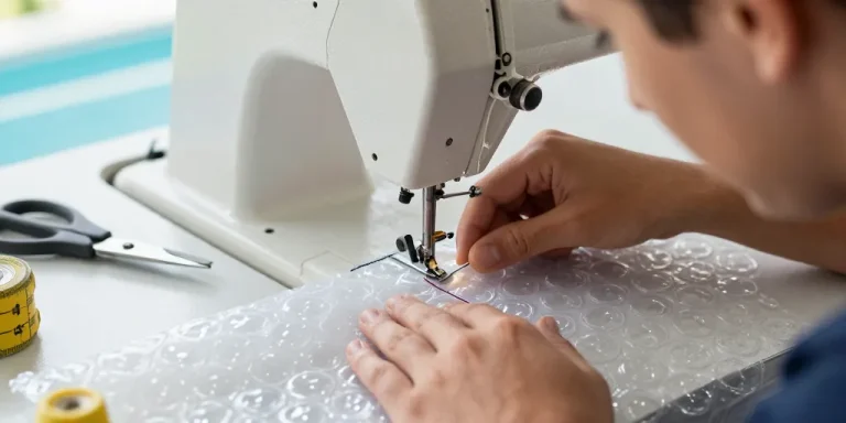 comment coudre une bâche à bulle