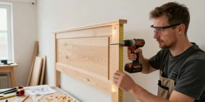 fabriquer tete de lit lambris