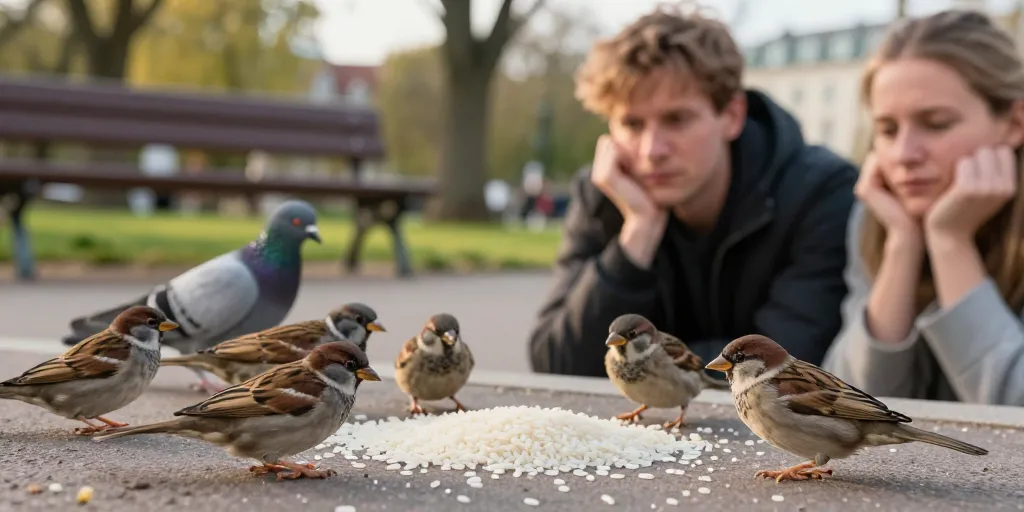quel animal mange du riz cru