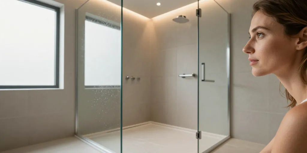 douche italienne sans vitre