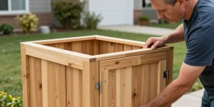 cache poubelle fait maison