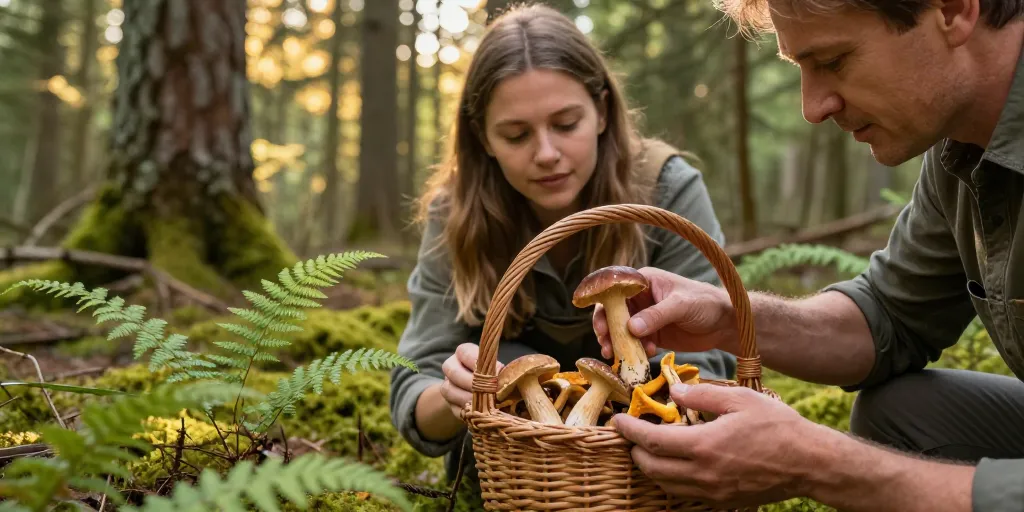 champignon de foret comestible