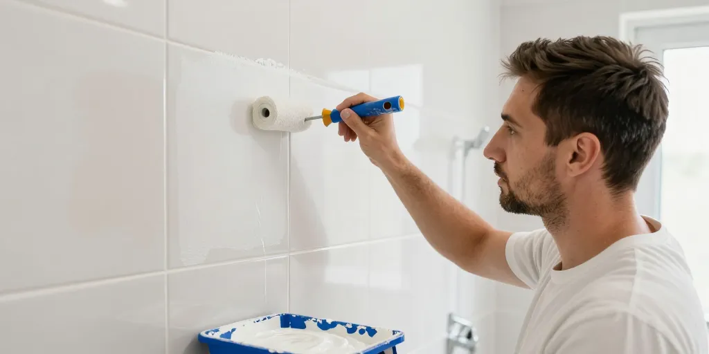 repeindre carreaux salle de bain
