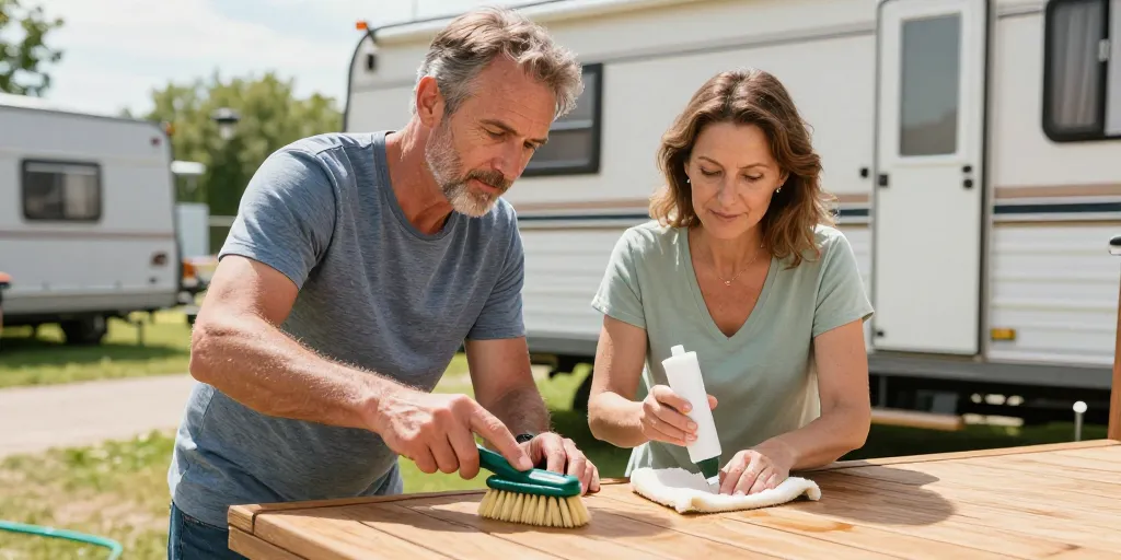 Comment entretenir une terrasse de mobil-home toute l’année ?