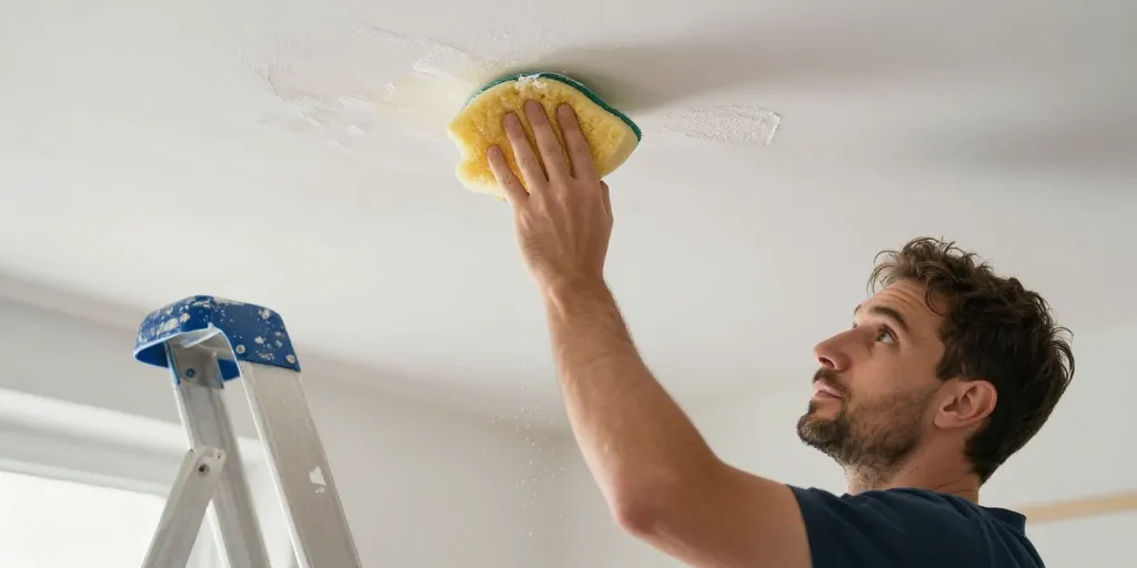 faut il lessiver un plafond avant de peindre