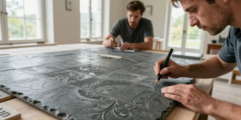 La seconde vie des tuiles en ardoise avec la gravure personnalisée