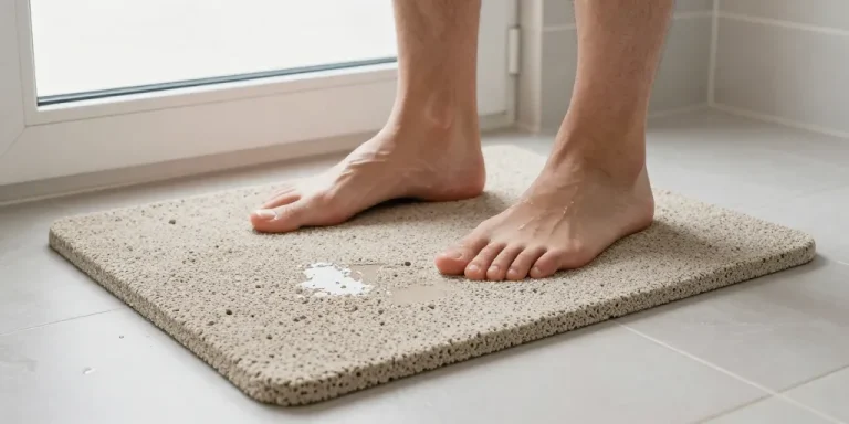 tapis de bain diatomite