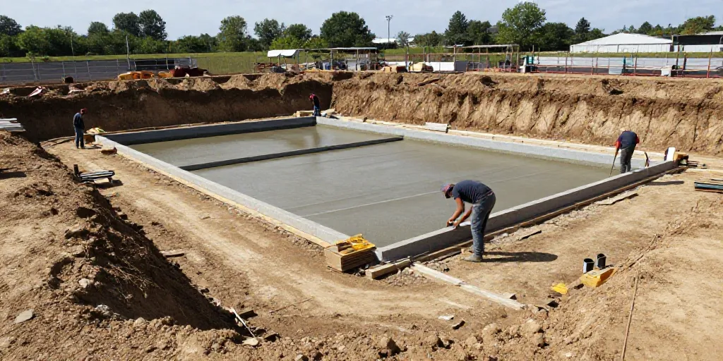combien de temps pour construire une piscine