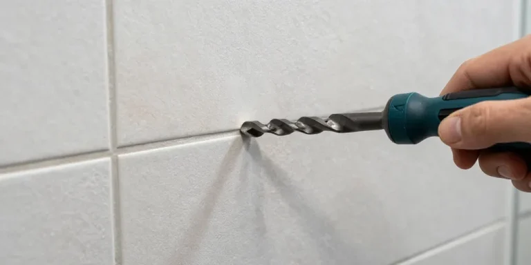 percer du carrelage au mur